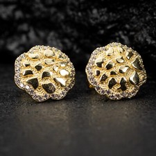 Orecchini a perno pepita hip