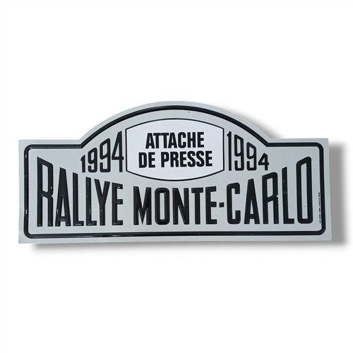 Placca metallica rallye - placca,