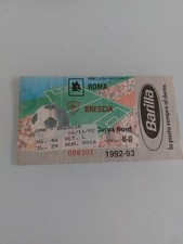 ROMA BRESCIA  CAMPIONATO  1992-93  BIGLIETTO STADIO CURVA nord ULTRAS