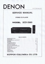 Manuale servizio per - servizio, denon