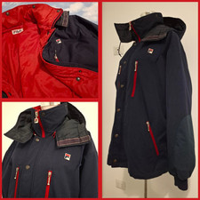  JACKET cotton double 80's FILA  era Borg TG.54 circa XL made in Italy RARE 