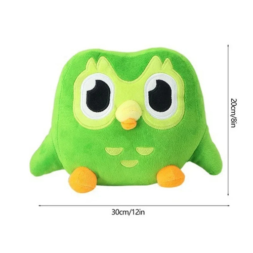 Peluche gufo duolingo - duolingo, verde