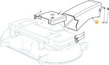 Convogliatore plastica TC trattorino rasaerba tagliaerba CASTELGARDEN 25108009/1