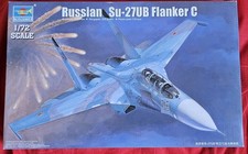 Sukhoi Su 27 UB Flanker C Trumpeter 1/72 Russia War Jet