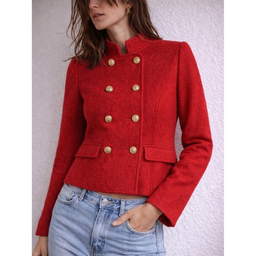 Giacca militare lana - , rossa