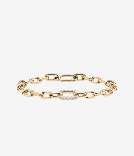 Bracciale crystal link gold