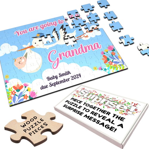 Puzzle legno personalizzato - legno,