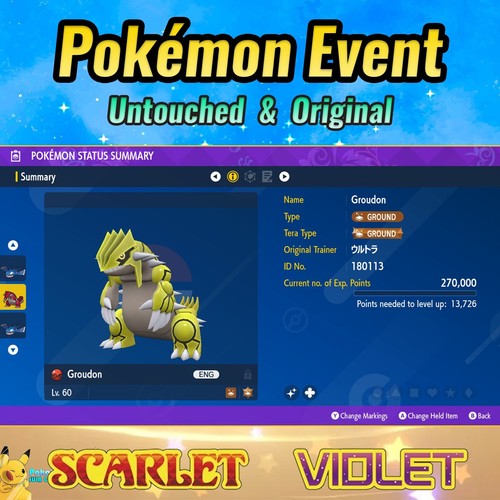 Groudon shiny evento - ✨groudon, 🟣evento