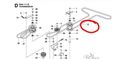 Husqvarna 5895314 cintura - 5895314-01,