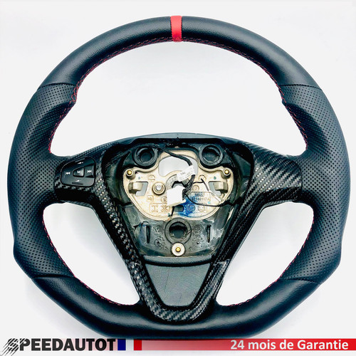 Tuning volante piatto cuoio - volante,