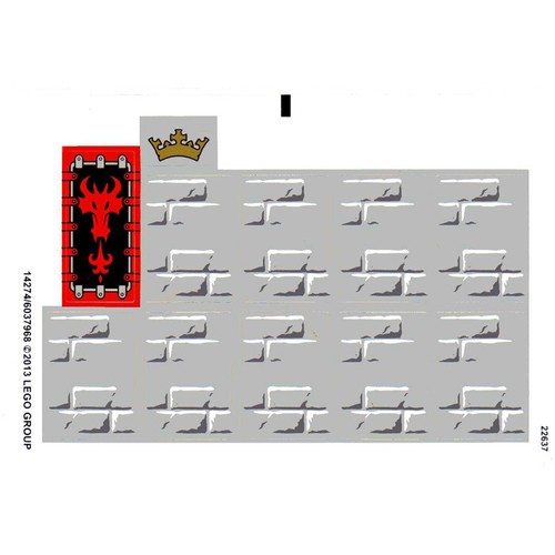 Lego castle 70404 adesivi - lego,