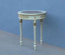 Tavolino tondo con piano