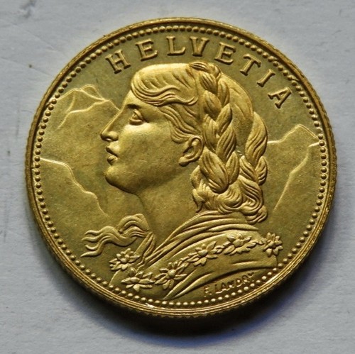 Moneda oro francos suizos - oro,