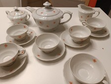 Servizio da Tè 6 tazze in porcellana tedesca Kahla - Vintage