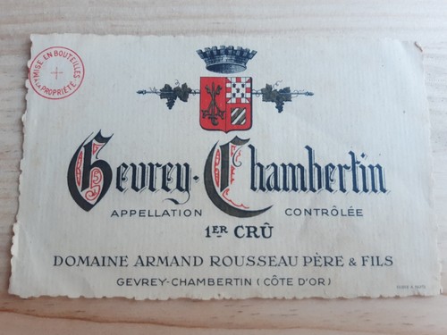 étiquette vin gevrey - étiquette,