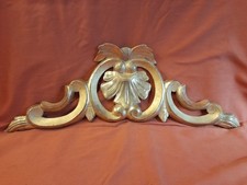 Cimasa In Legno Foglia Oro