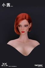 YMT088 C Modellino testa di bellezza capelli corti scala 1/6 per figure femminili 12''