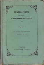 Teatro comico. . T. Gherardi