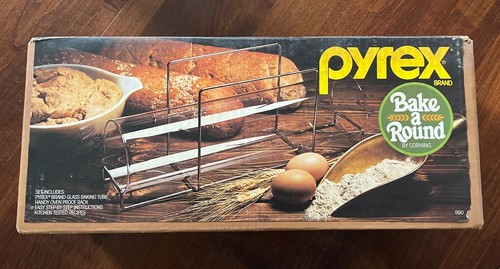 Vintage bake round pyrex - bake, a