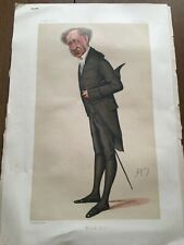 SIR WILLIAM THOMAS KNOLLY~UOMINI DEL GIORNO n.156 cartone animato cromo FIERA DELLA VANITÀ 1877