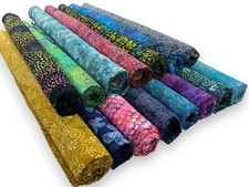 Tessuto Batik Cotone Tinto a