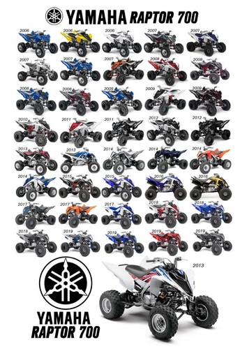 Yamaha raptor 700 yfm - yfm, vinile