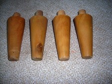 4 GAMBE IN LEGNO PIEDINI PER