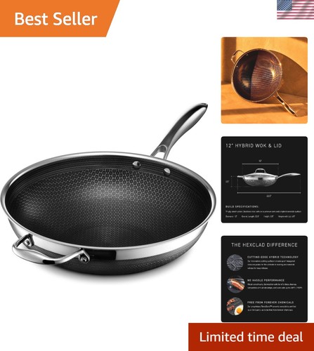 Wok ibrido antiaderente - wok, 12