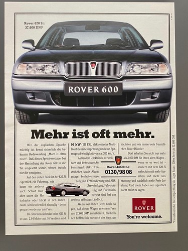 Rover 600 meno spesso più - meno,