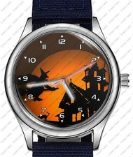 Witch On Broom Art Unico