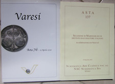 Cataloghi d'aste Varesi asta N°76 e NAC Numismatica Ars Classica n°137 :marenghi