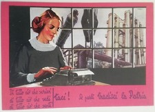 CARTOLINA TACI SILENZIO PROPAGANDA SECONDA GUERRA MONDIALE WW2 FABBRICA OPERAIA