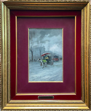 Giuseppe Solenghi (Milano 1879 - Cernobbio 1944) Quadro Dipinto Olio su Cartone