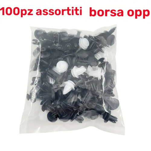 100 pezzi clip fissaggio - 100,