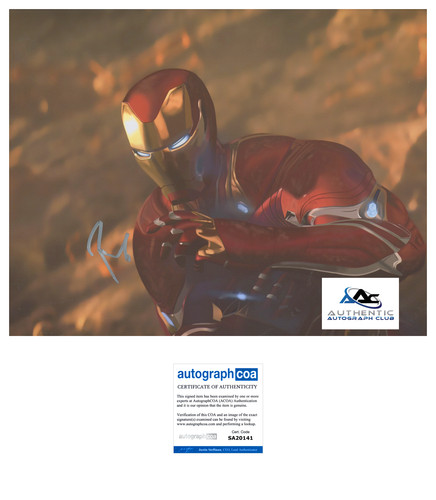 Robert downey autograph - robert, jr