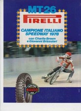 advertising Pubblicità PNEUMATICI MOTO PIRELLI MT 26 SPEEDWAY 1978 VINTAGE TIRES