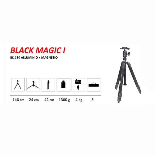 Bilora treppiede black - black, magic