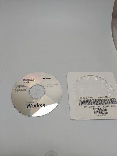 Microsoft 2007 works - microsoft,