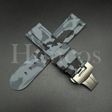 22 24 MM Camo Rubber Strap