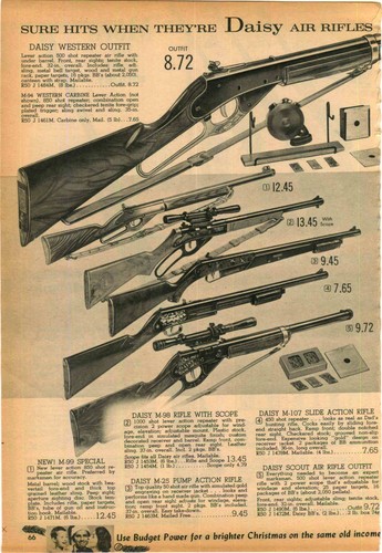 1959 carta pubblicitaria daisy - pubblicitaria,