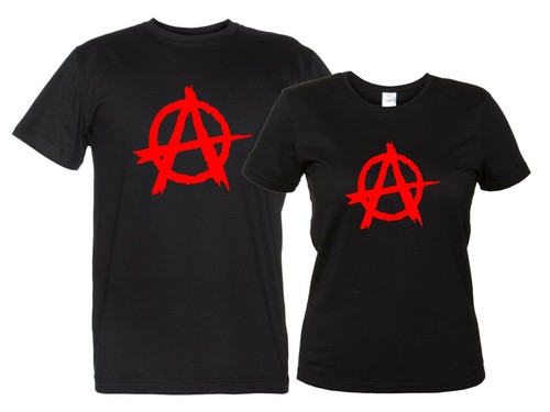 Anarchy maglietta logo rosso - anarchy,