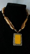 Collana vintage etnica perline - collana,