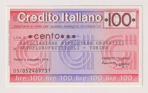 Miniassegni credito italiano - miniassegni,