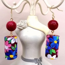 Orecchini fantasia floreale