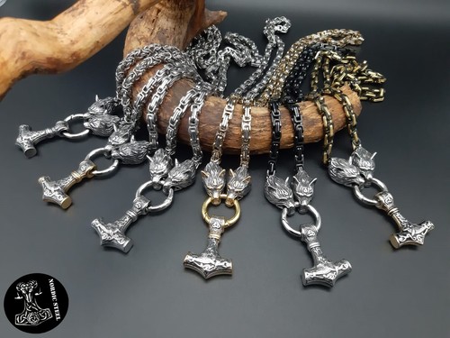 Collana lupo martello - , di
