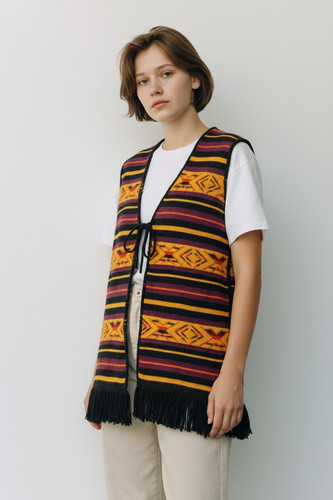 Gilet donna vintage 70s stile - donna,