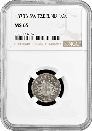 Svizzera rappen 1873 ngc - 10,
