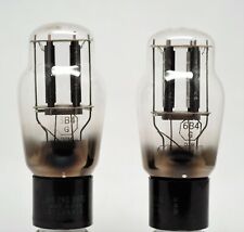 2 TUBES 6B4g Sylvania Dual