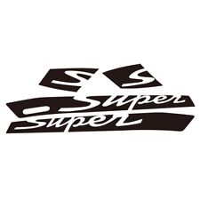 ADESIVI TARGHETTE NERO OPACO SCRITTA SUPER TRASPARENTE VESPA GTS 125 250 300  -