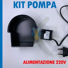 KIT POMPA 3 WATT + VASCHETTA + TUBO PER FONTANA CASCATA MOTORINO PRESEPE PRESEPI